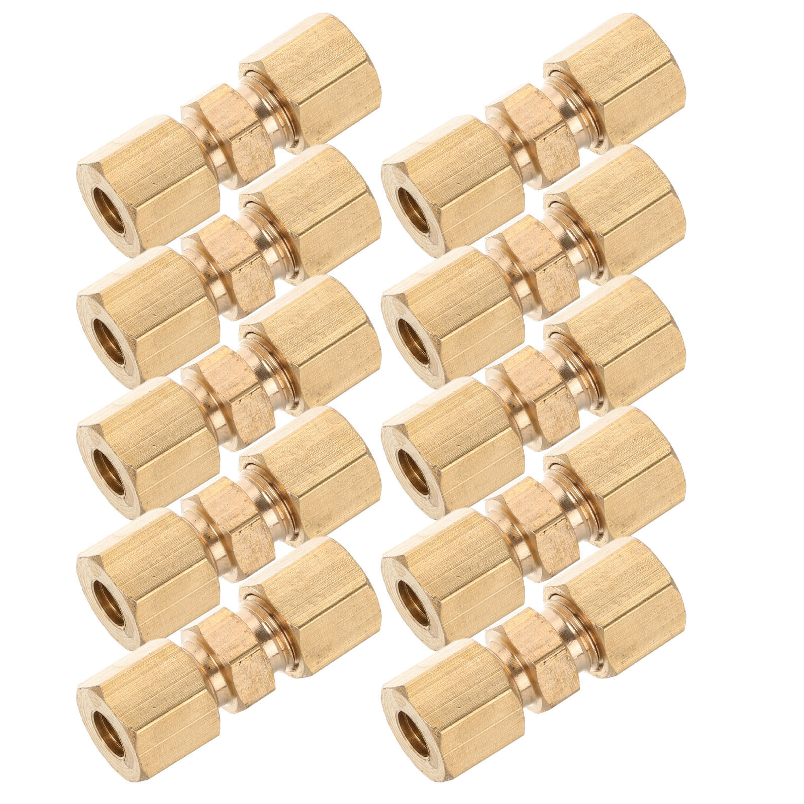 Compression Fitting Brass - 10개입, 황동 재질의 브레이크 라인 연결
