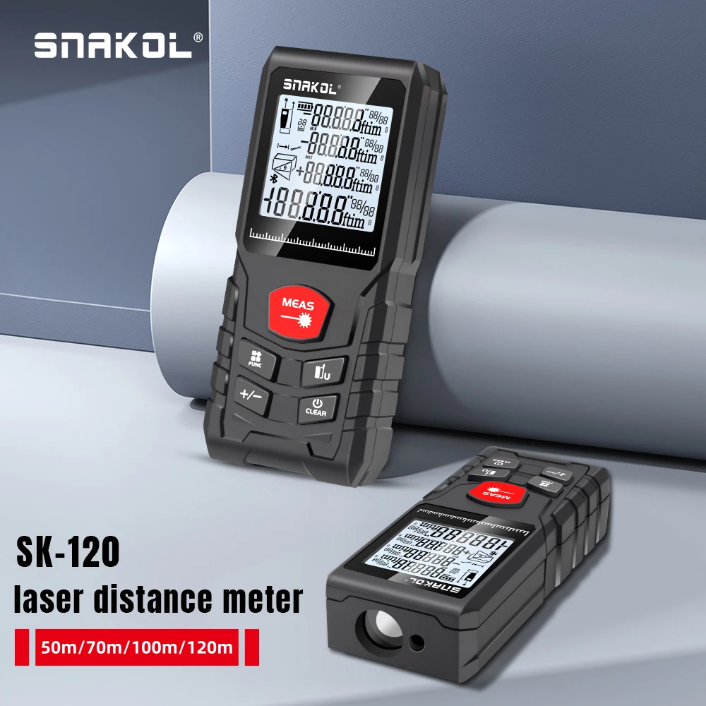 Stanley Tape 25Ft - SNAKOL SK-120 디지털 레이저 거리 측정기,